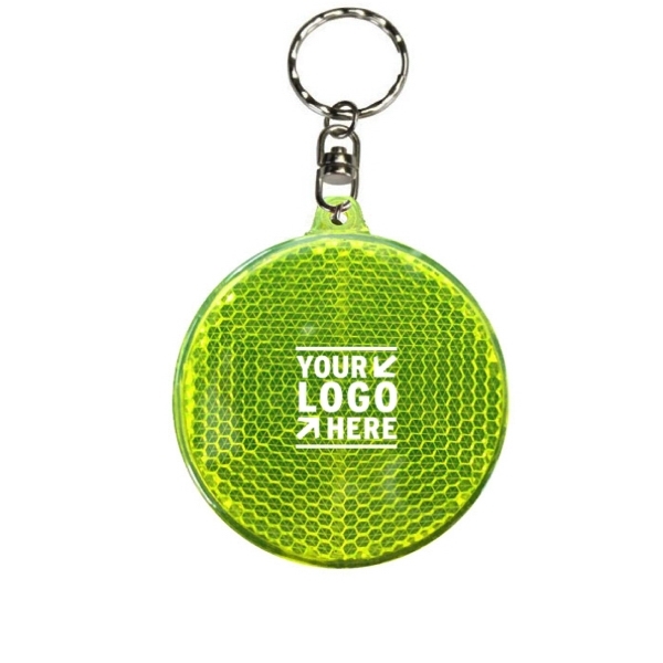 thumbnail image 2 of Reflective Keyrings For Bags Safety Reflector Pendant Clothing Safety Reflective Keychain Pendant Lightweight And Portable Outdoor Tool For Running 2 of 10