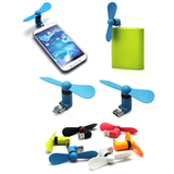 2 In 1 USB Micro Phone Fan for Android Phone & Power Bank