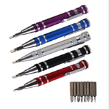 8 in 1 Aluminum Screwdriver Kit