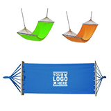Canvas Hammock with Wooden Stick