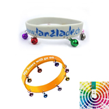 Debossed Silicone Bracelet With Bell