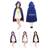 Double Layer Satin Superhero Capes With Hood For Kids