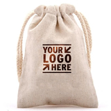 Flax Drawstring Bag