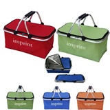 Folding picnic basket