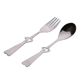 Heart Shaped Stainless Steel Spoon&Fork Set