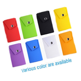 NEW version Silicone phone wallet with clip