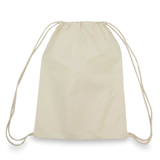 Natural Cotton Canvas Drawstring Backpack