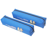 PU LEATHER STUDENT PEN BAG WITH ZIPPER