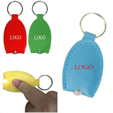 PU Leather LED Keychain