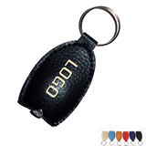 PU leather led keychain light