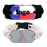 Paracord Survival Bracelet W/ Dog Tag