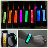 Plain webbing led bracelet