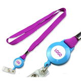 Polyester Lanyard with Retractable Badge Reel