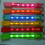 Reflect light webbing led armband