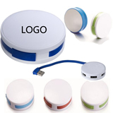 Round 4-port USB Hub
