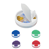 Round Pillbox W/ 4 Case