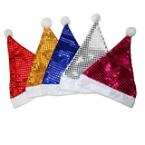 Santa Hats With Bling Sequins