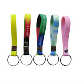 Silicone Bracelet With Keychain/Key ring