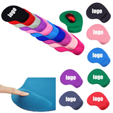 Solid Jersey Gel Mouse Pad w/ Wrist Rest