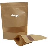 Stand-up Kraft Bag With Transparent Window