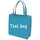 Teal Non woven celebration tote
