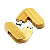 Wooden Swivel USB Flash Drive