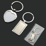 Zinc Alloy Square Key Chain